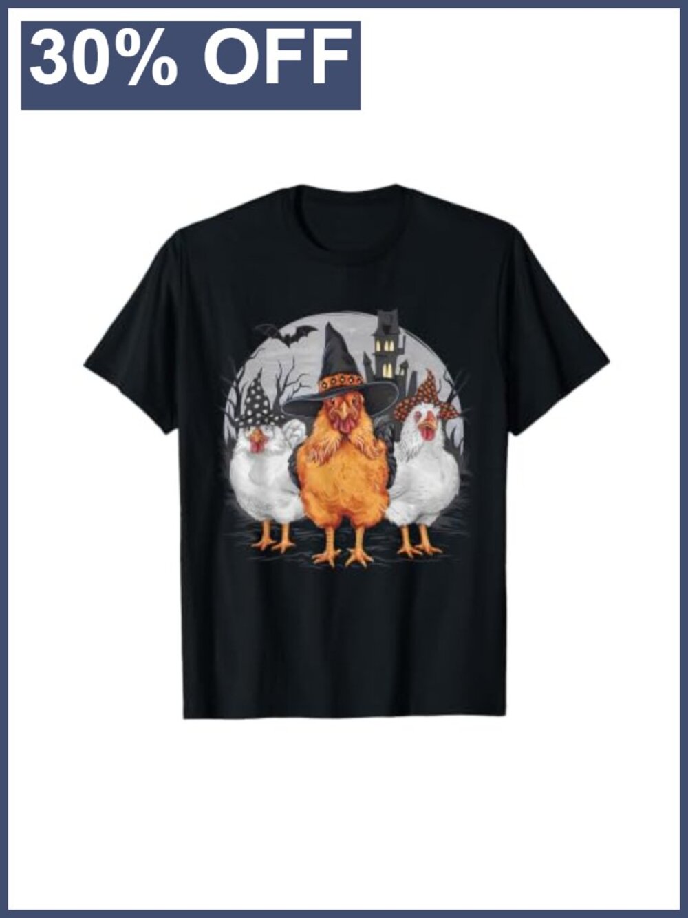 Spooky Season Chicken Witch Tee